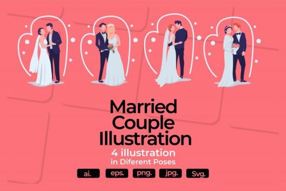 Couple in Married Flat Graphics