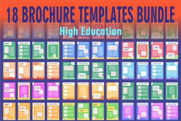 Education Blank Brochure Layout Design for Graphic Templates