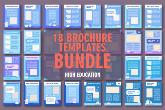 Educational Advertisement Blank Brochure Graphic Templates