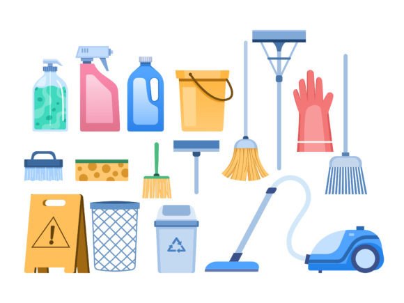 Embroidery Design Review: Various House Cleaning Tools