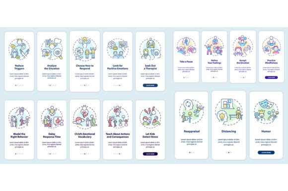 Emotional Regulation Mobile App Graphics