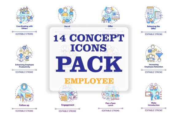 Employee Onboarding Concept Icons Set Review