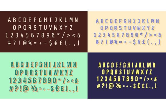 Modern Rounded Decorative Alphabet Set for Crafts and Graphics