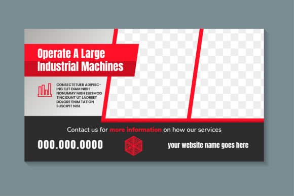 Operate a Large Horizontal Banner - Graphics for Print Templates
