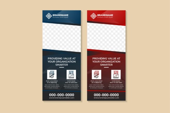 Organization Smarter Vertical Banner for Print Templates and Graphics