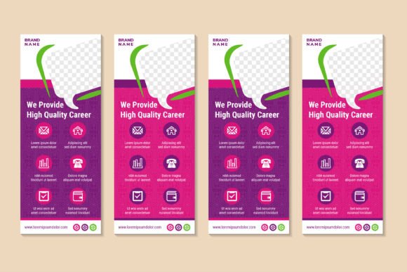 Quality Career Vertical Banner - Graphics for Print Templates