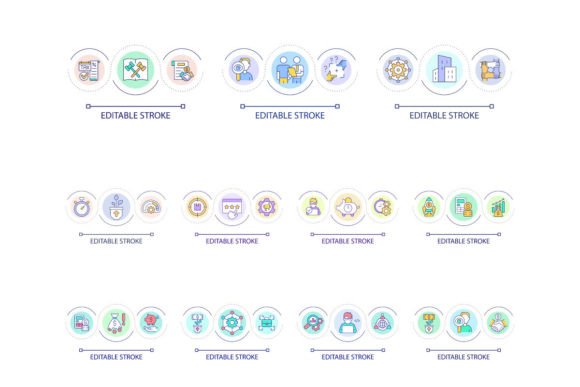 Startup Support Programs Loop Icon Set Review