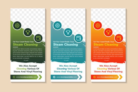 Steam Cleaning Vertical Banner Review