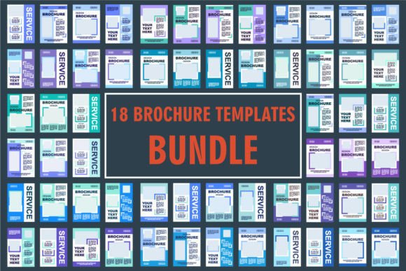 Universal Blank Brochure Layout Design for Graphic Templates