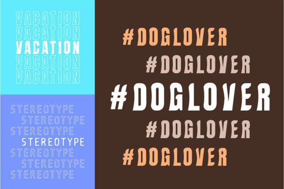 Word Poster Decorative Typography Set for Graphic Templates