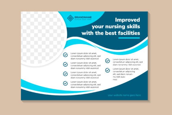 Your Nursing Horizontal Flyer - A Graphic Design Asset for Print Templates